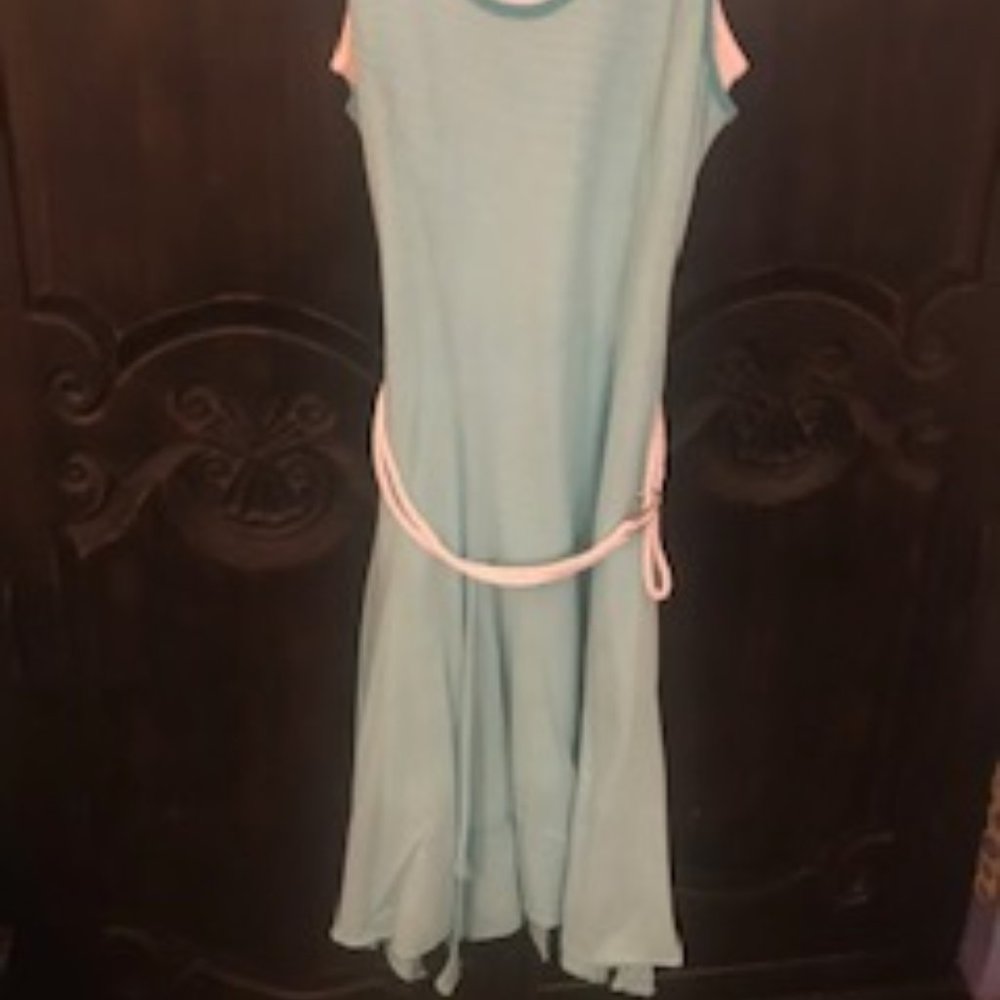 Striped Cotton Knit Sleeveless Dress